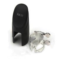 Лигатура для кларнета Rico H-Ligature Bb металлическая с колпачком, серебряная лакировка