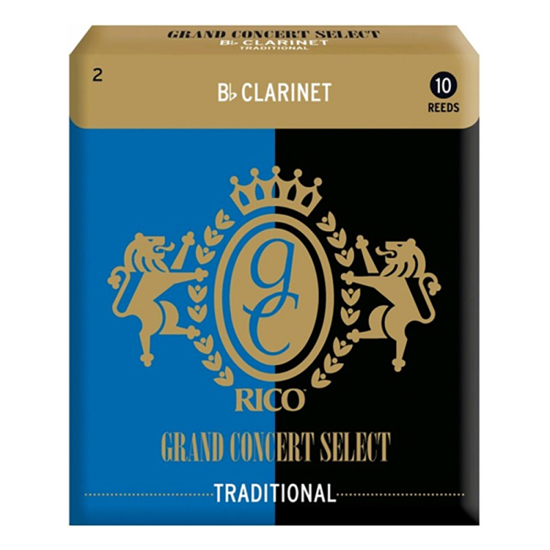 Трости для кларнета Rico Grand Concert Select Traditional №2 Bb (10 шт)