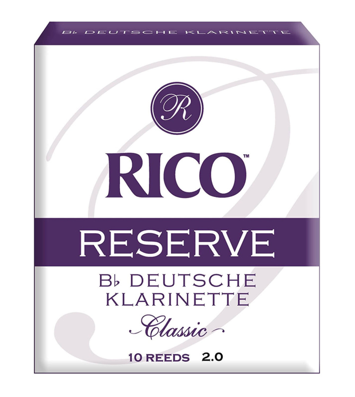 Трости для кларнета Rico Reserve Classic №2 немецкая система (10 шт)