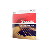 Струны для акустической 12-струнной гитары D'Addario Phosphor Bronze EJ39 Medium (12 шт)