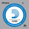 Струна для акустической гитары D'Addario Plain Steel PL010 Ми (E)